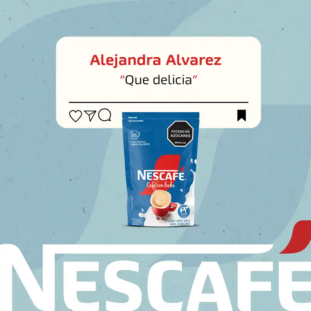 Café con Leche NESCAFÉ soluble x 450g