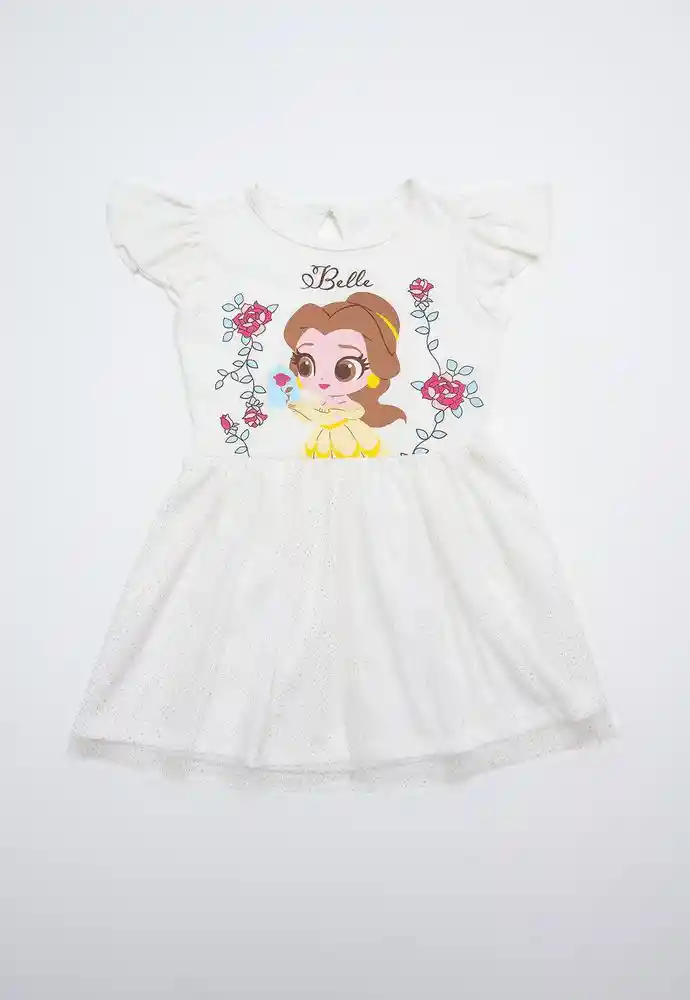 Vestido Manga Corta 2t-ivory