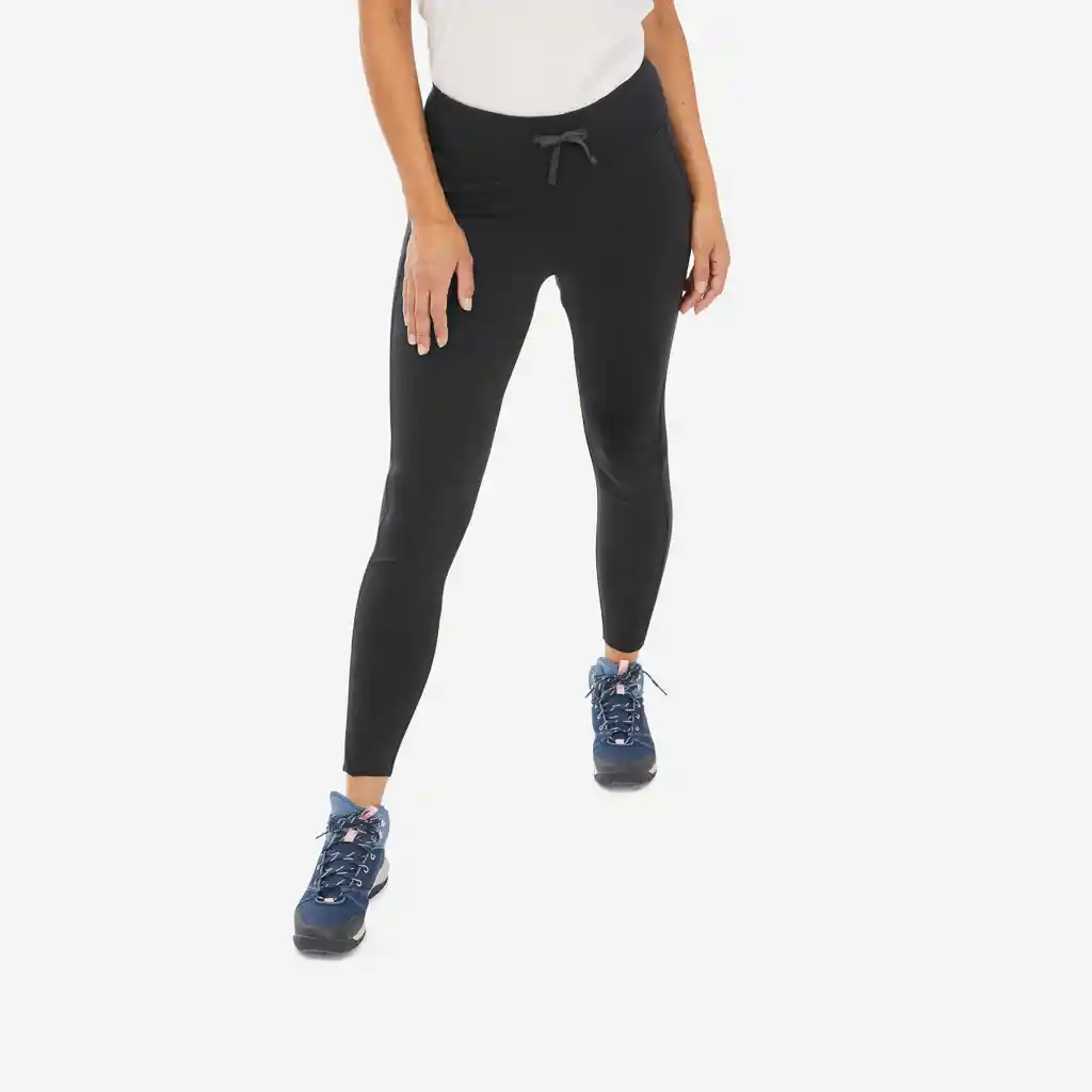 Leggings de Senderismo Mujer - Nh100 - Negro