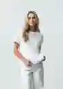 Camisa Tejido Mujer Crudo Puro Claro Talla L 582G011 Naf Naf