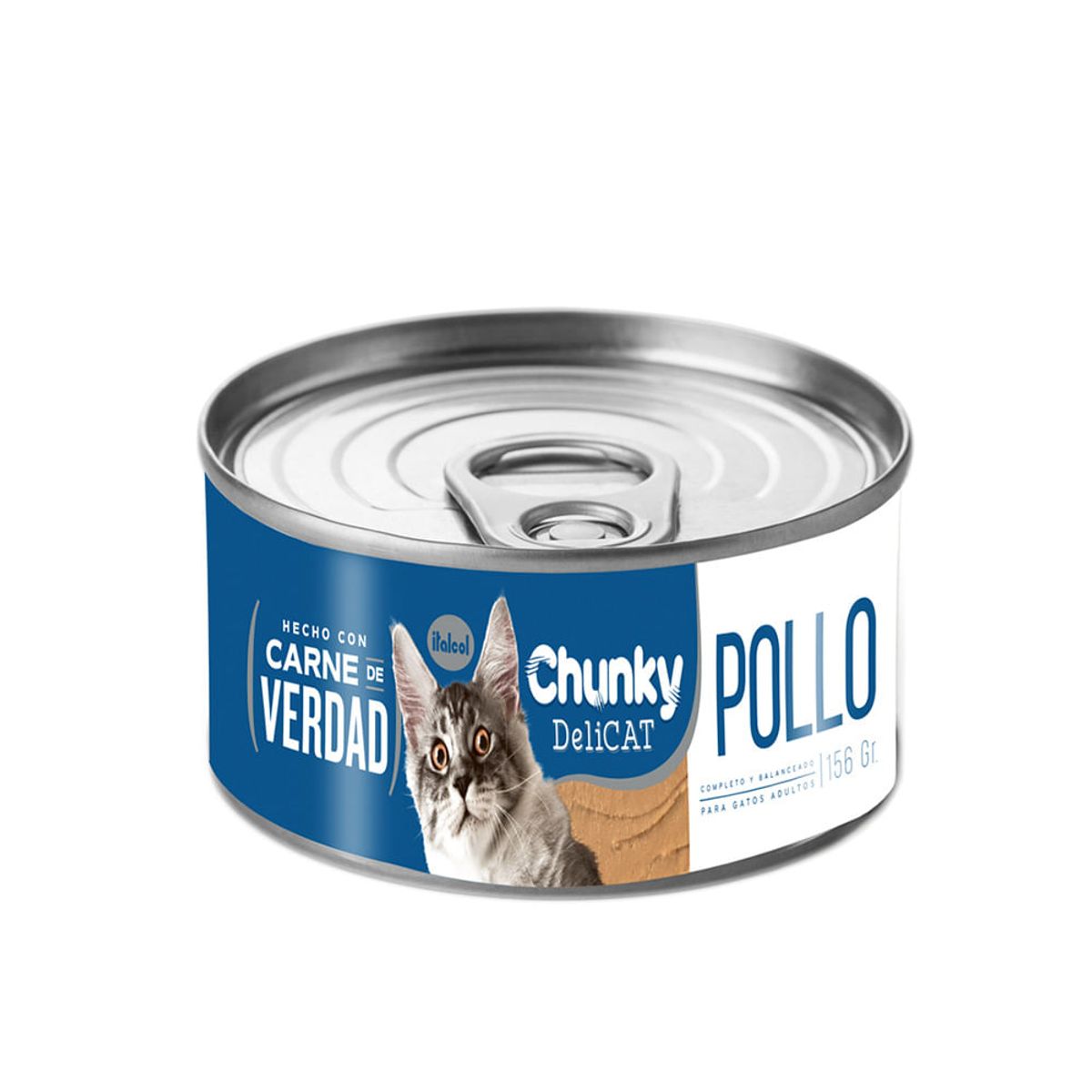Chunky Alimento para Gato Delicat Sabor a Pollo 156 g