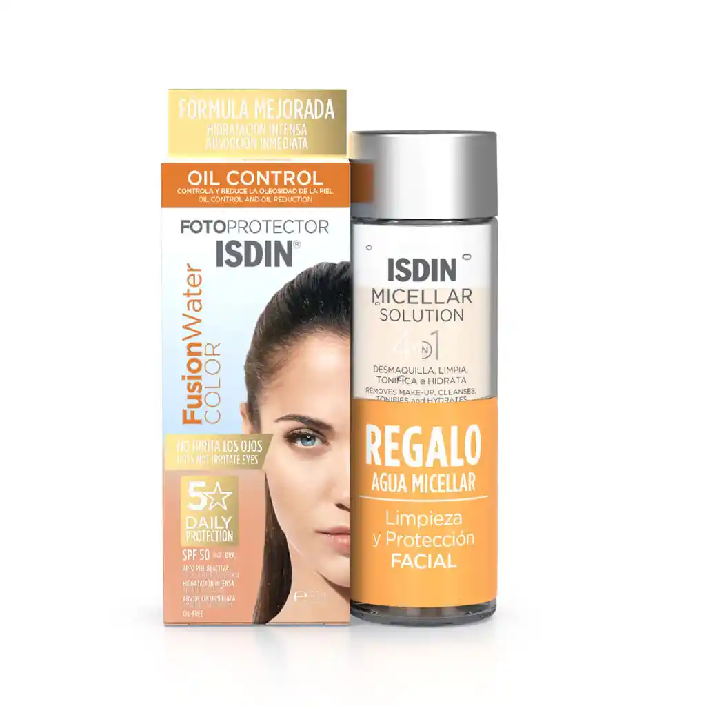 Isdin Kit Fotoprotector Fusion Water Color + Agua Micelar