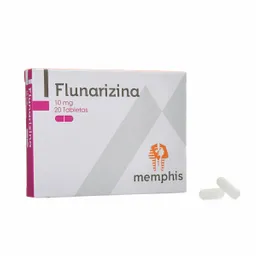 Flunarizina 10 Mg x 20 Tabletas
