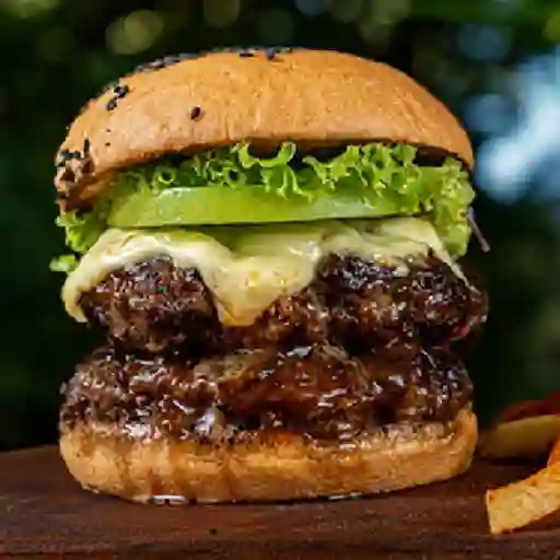 Hamburguesa doble carne y queso