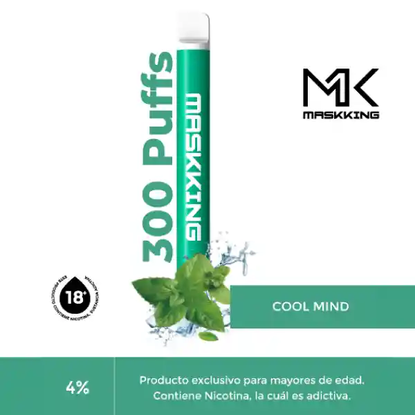 Maskking Vapeador Slim Cool Mint 300 Puff