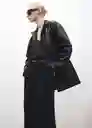 Falda Tulip Negro Talla 36 Mujer Mango