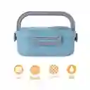 Contenedor Para Alimentos de Doble Capa Con Asas Azul Miniso