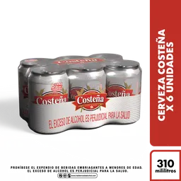 Costeña Cerveza Lager en Lata