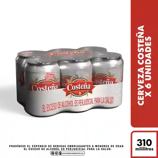 Costeña Cerveza Lager en Lata