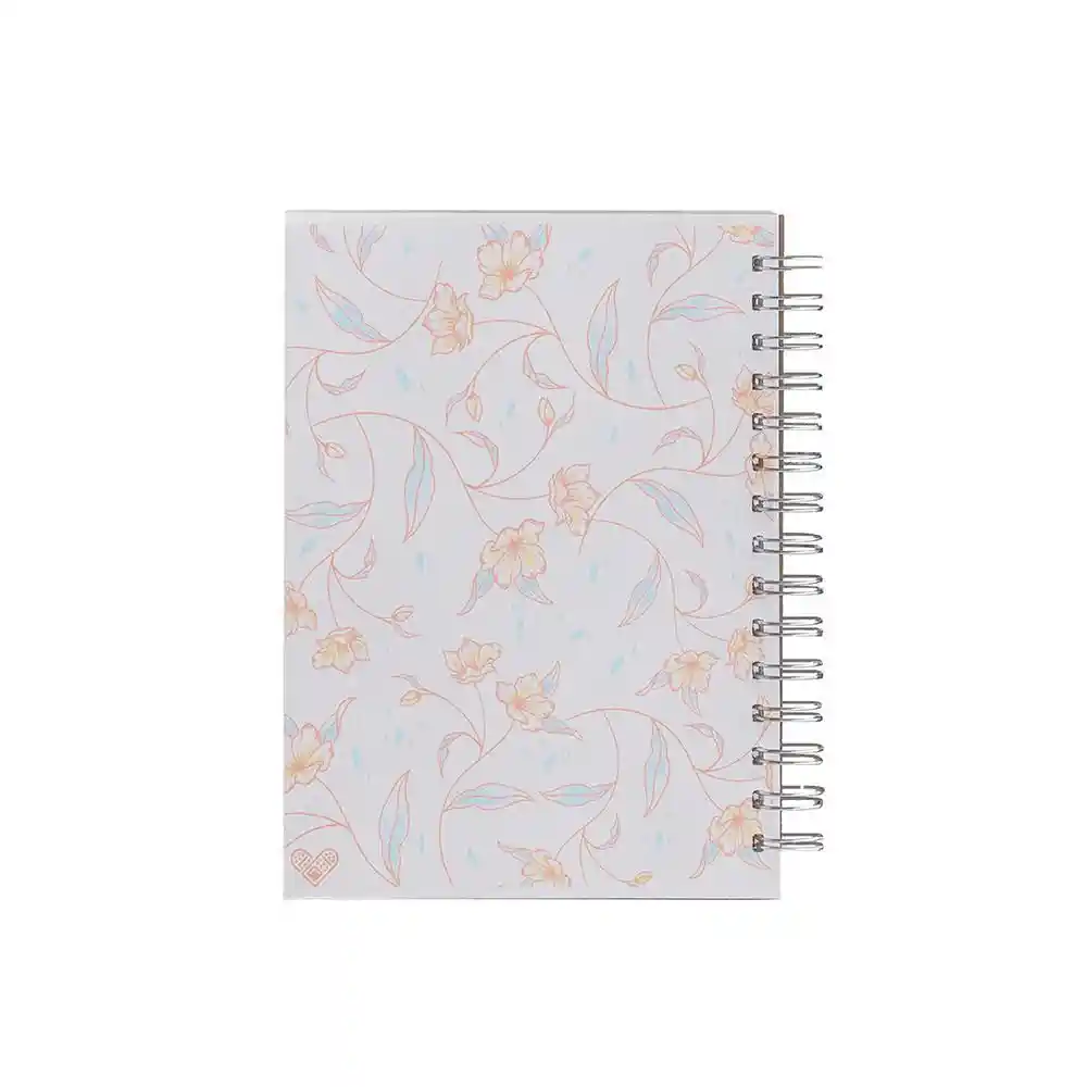 Sosarte Cuaderno Blooming Rayado Argollado Tapa Dura 180 Hojas