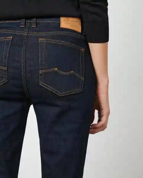 Jean H. Rise Cosmo Skinny Oscuro Femenino Azul Dark 8 Chevignon