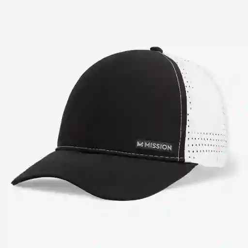 Mission Gorra Con Enfriamiento Apex Negro Blanco