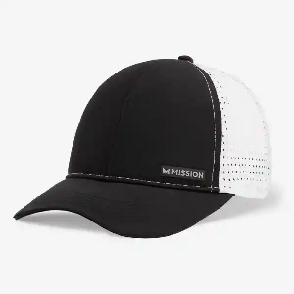 Mission Gorra Con Enfriamiento Apex Negro Blanco