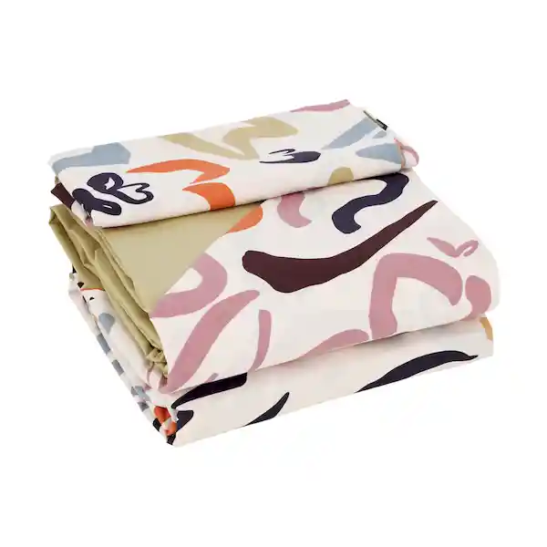 Set Sábana Diseño Estampado 180 Hilos King XL Casaideas