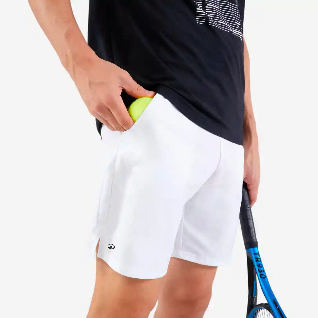 Pantaloneta De Tennis Para Hombre Talla S Blanco