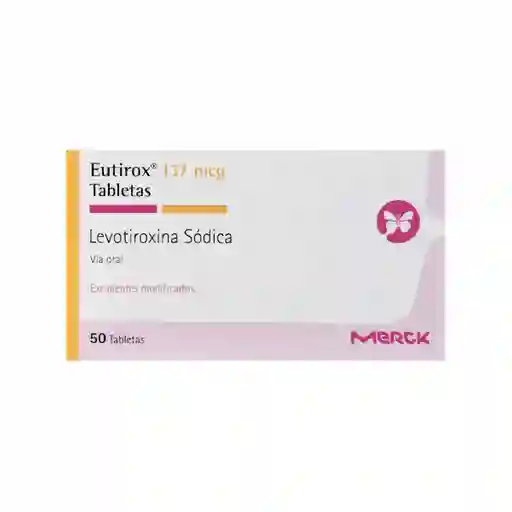 Eutirox (137 mg) Antitiroideo en Tabletas