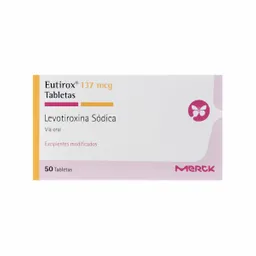 Eutirox (137 mg) Antitiroideo en Tabletas
