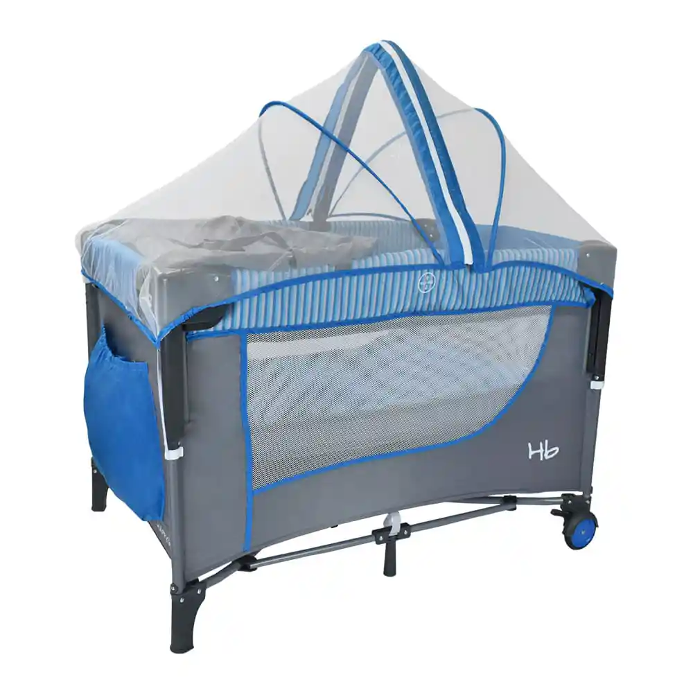Cuna Corral Colecho Bebé Maru Happy Baby Azul