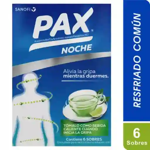 Pax Noche Antigripal Sabor a Panela y Limón