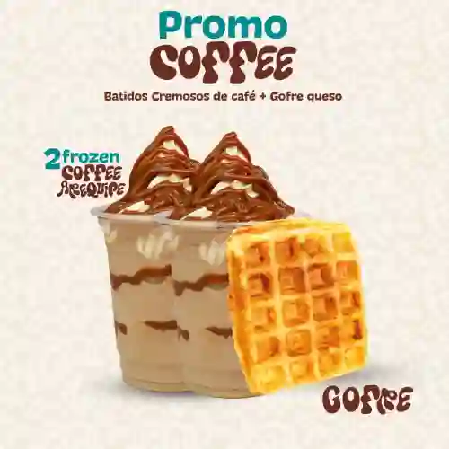 2 Frozen Coffee Arequipe + Gofre