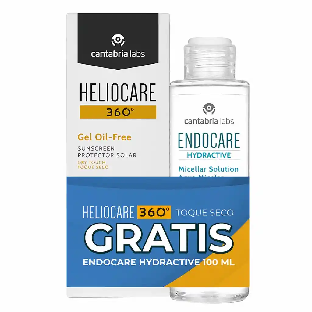 Heliocare Kit Heliocare Toque Seco + Hydractive Agua Micelar