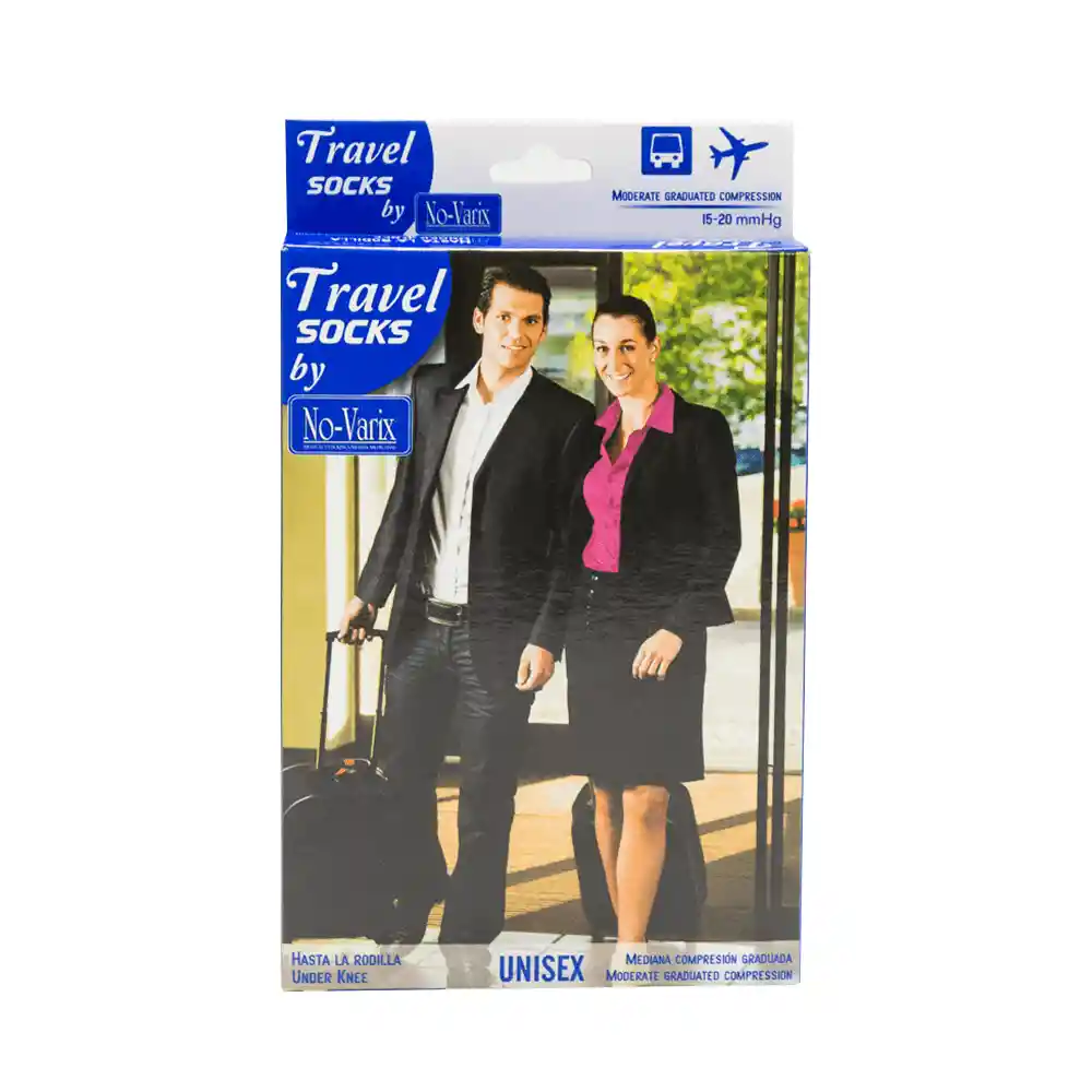 No-Varix Media para Viajero Color Navy Talla M