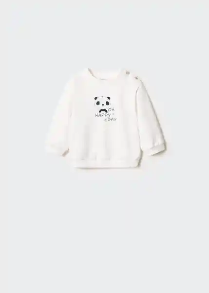 Sudadera Panda Off White Talla 63 Niños Mango