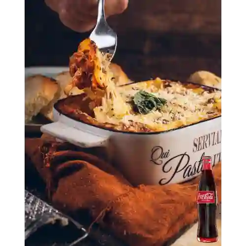 Combo Lasagna Mixta + Coca Cola Original 269ml