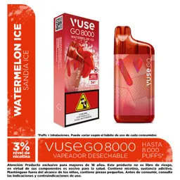 Vapeador Vuse Go Watermelon Ice 3% X 8000 Puffs