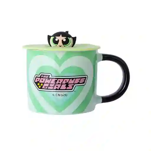 Taza Con Tapa de Bellota Serie Las Chicas Superpoderosas Miniso