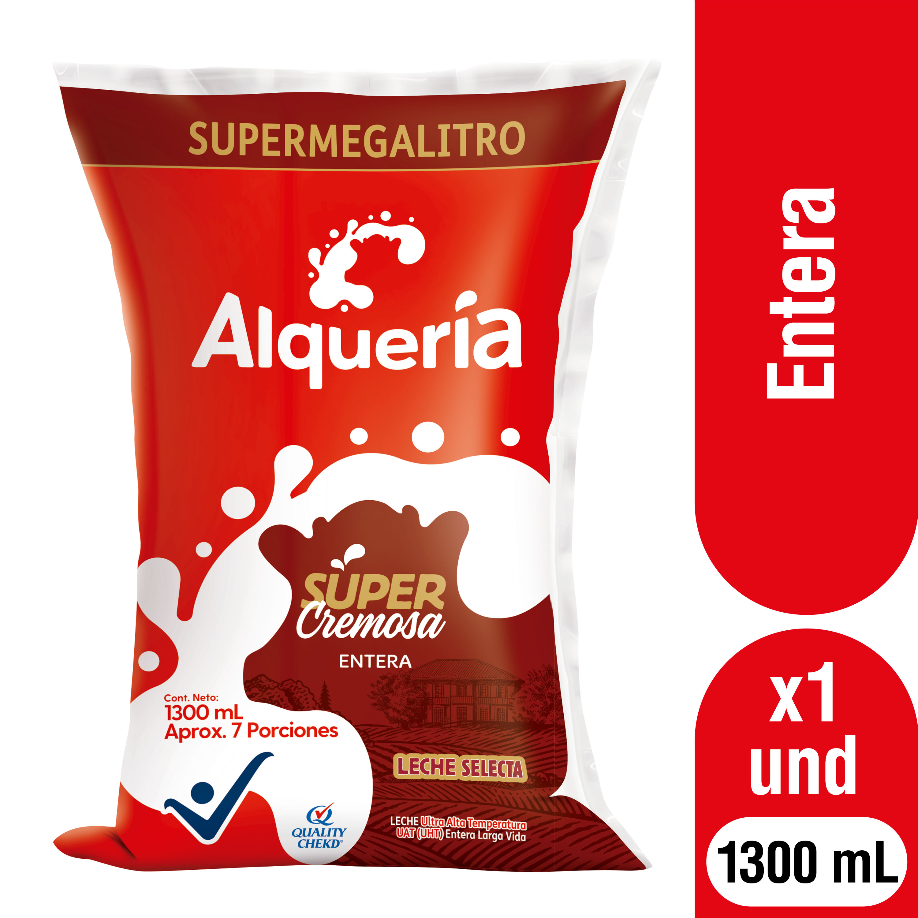 Alqueria Leche Entera Super Cremosa 1.3 l