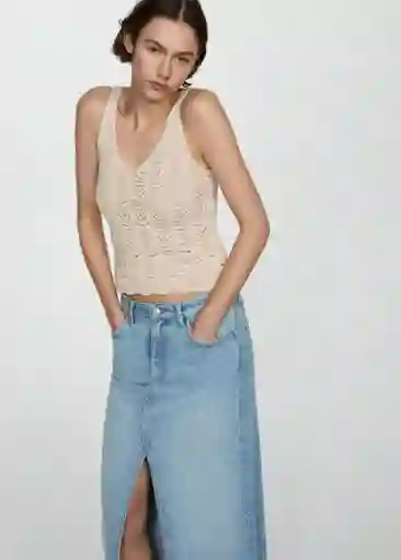 Top Sito Arena Talla S Mujer Mango