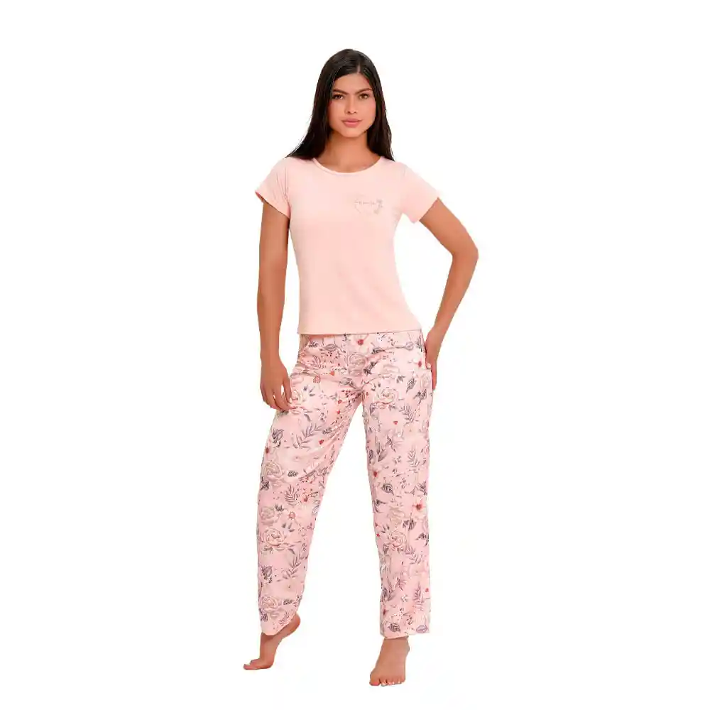 Pijama Pantalon Largo Satin Lely Talla L