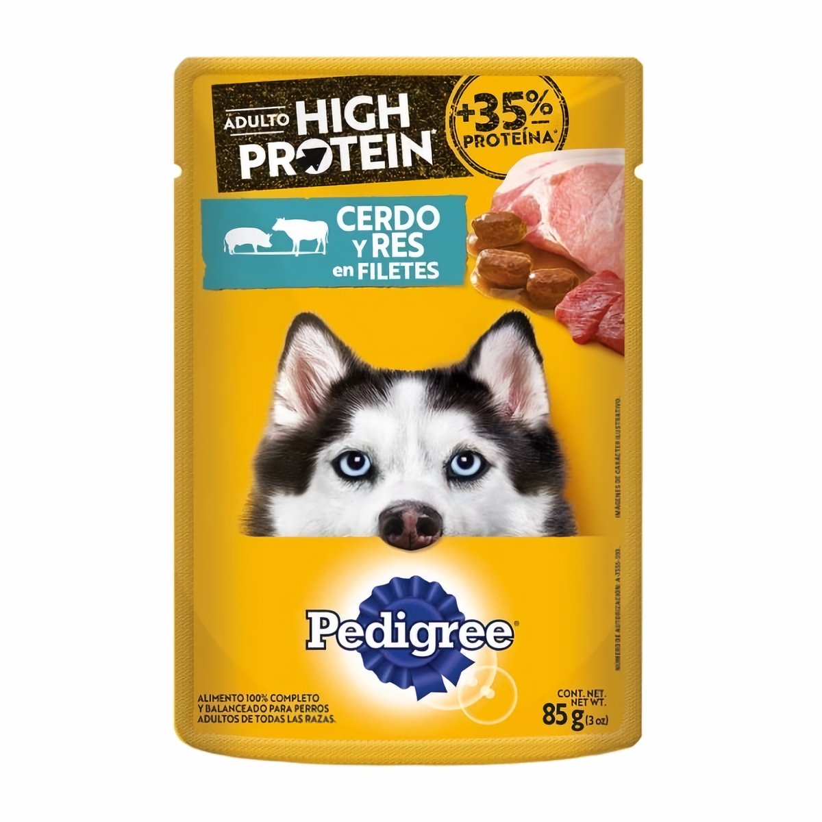 Pedigree Comida Húmeda para Perro Adulto Sabor Cerdo y Res 85 g