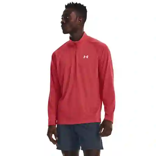 Under Armour Buzo Streaker Half Zip Hombre Rojo Talla SM