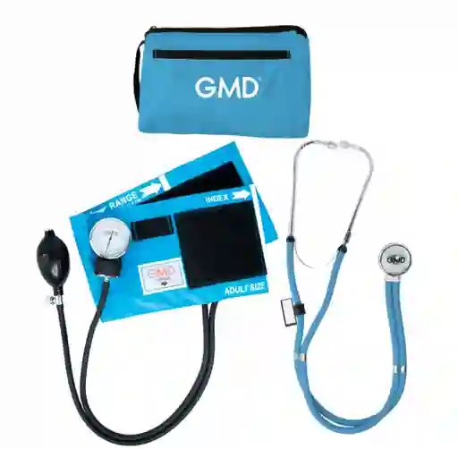 Gmd Kit Fonendoscopio Y Tensiometro Azul Claro