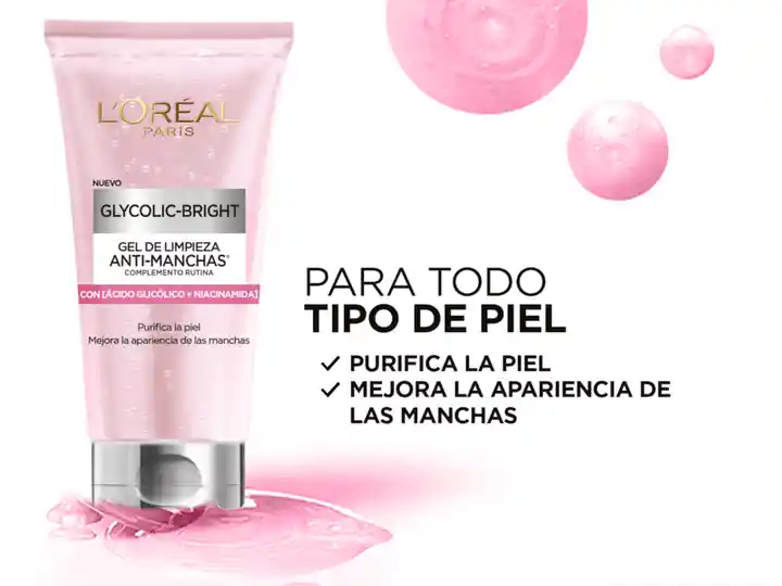 Gel Limpiador Antimanchas Ácido Glicólico L'Oréal Paris 150ml