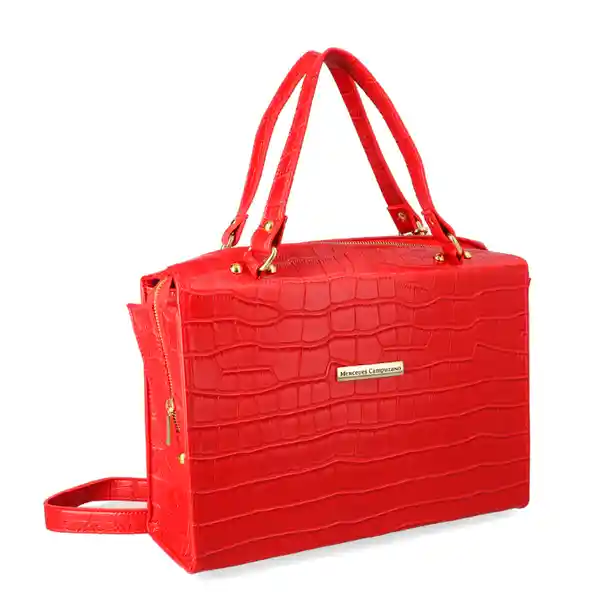 Cartera Square Rojo Talla Única