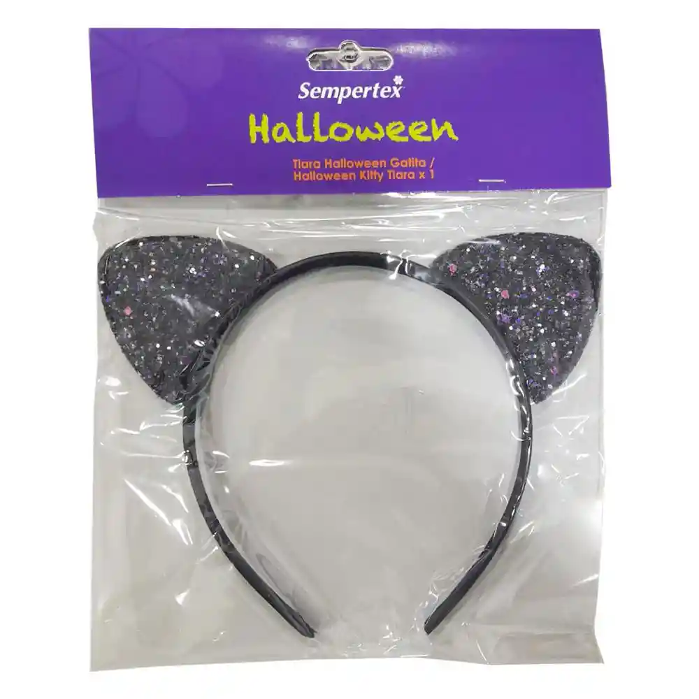 Tiara Halloween Gatita Sempertex 7703340424361