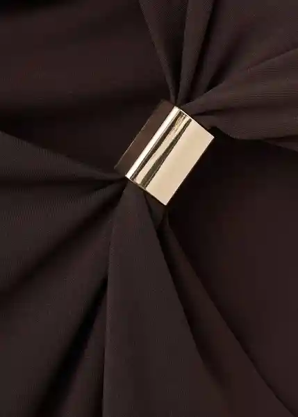 Top Xjewel Marron Talla XS Mujer Mango