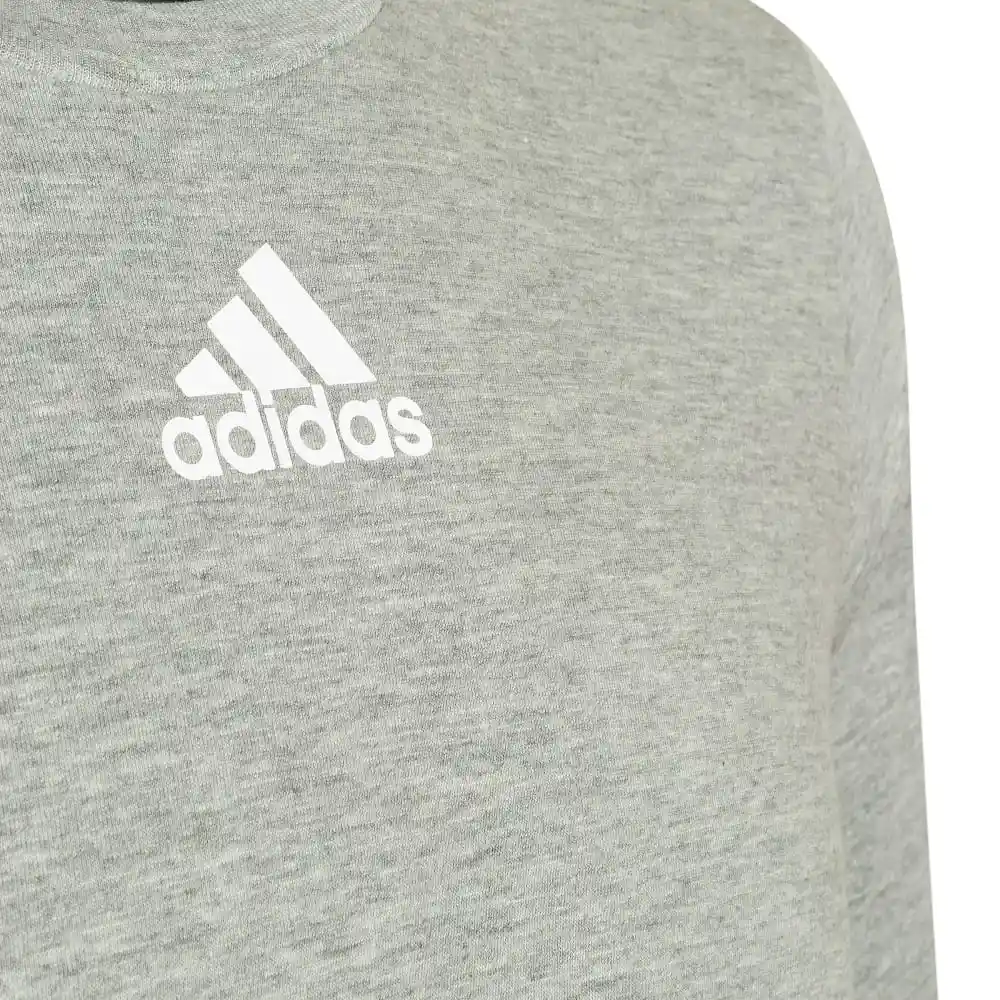 Adidas Camiseta SM all Logo T Hombre Gris S