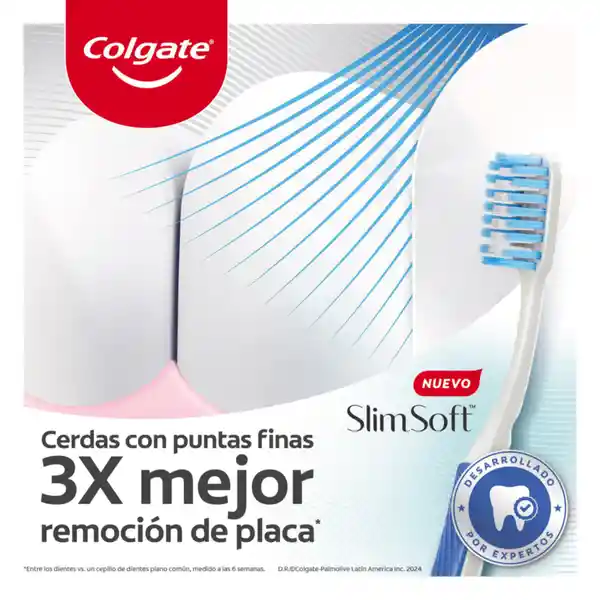 Colgate Cepillo de Dientes Suave Slim Soft