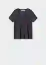 Camiseta Visca Gris Oscuro Vigoré Talla 24 Mujer Mango