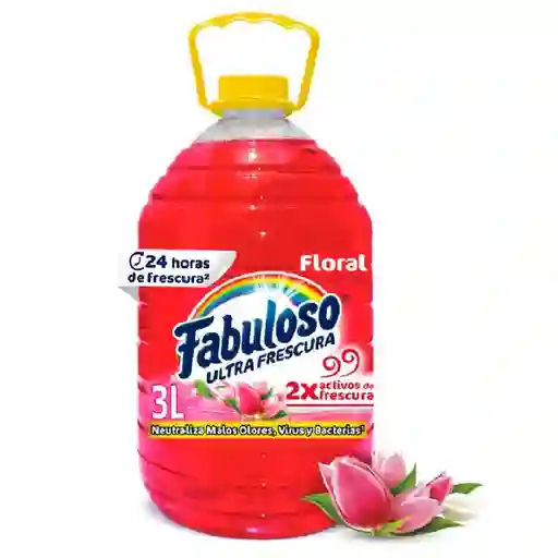 Limpia Pisos Fabuloso Frescura Antibacterial Floral 3 L