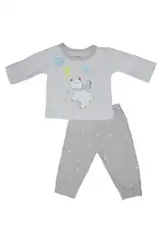 Pijama Dos Piezas 100% Alg 6/12 Mese-gris