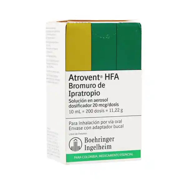 Atrovent Hfa Solución en Aerosol (20 mcg)