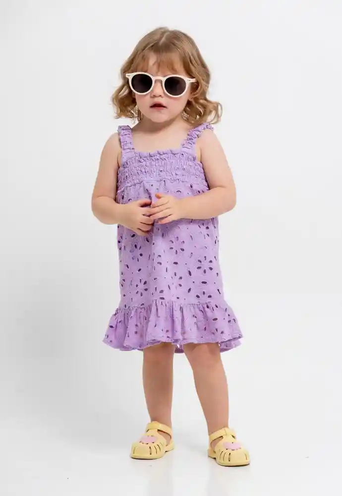 Vestido Manga Sisa 4t-lila