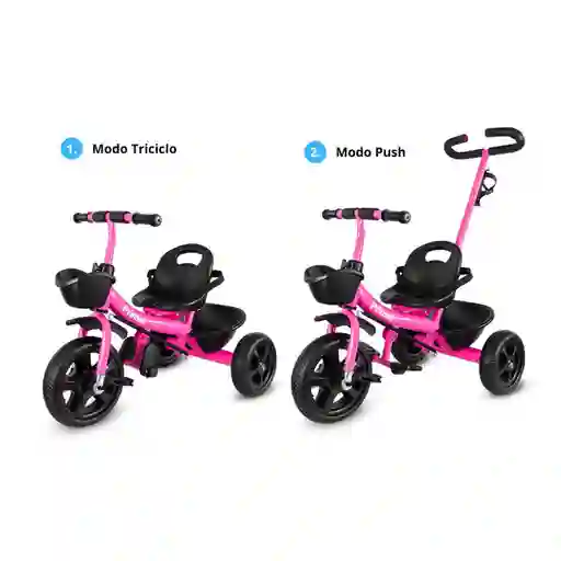Prinsel Triciclo Paseador Para Niños Rosado