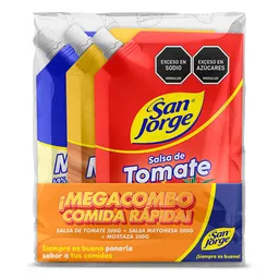San Jorge Salsa Tomate + Salsa Mayonesa + Mostaza