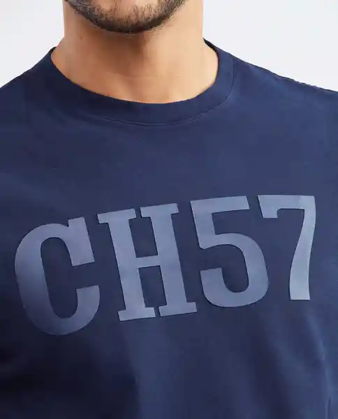 Ch57 T-shirt M/c Azul Dark Ultraoscuro Talla M Hombre Chevignon